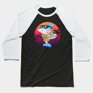 Surfer Shark Surfing Holidays Baseball T-Shirt